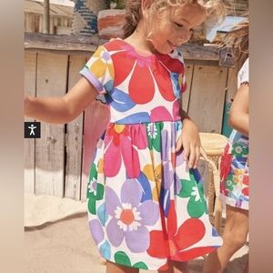 Mini Boden Jersey floral dress 5/6y
